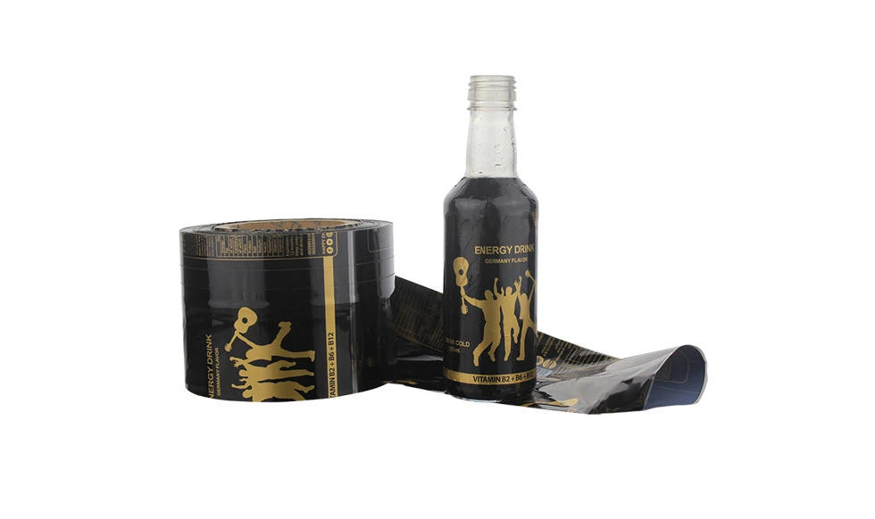 PET Plastic bottle energy drink heat shrink wrap label